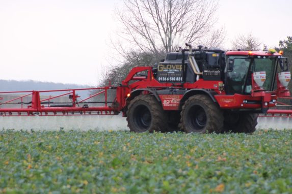 Glover Agricultural Sprayer in the field.